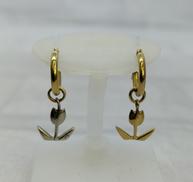 K18(チャーム片側PT）|K18 ピアス