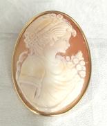 K18 カメオブローチ/ペンダントトップ|ブローチ