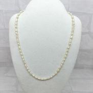 K18金具　パールネックレス|宝石付きネックレス