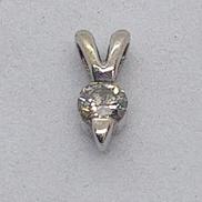 K18WGダイヤモンドペンダントトップ|K18