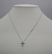 K18WGダイヤネックレス|K18WG