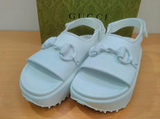 フラットフォーム　ホースビット　サンダル|GUCCI