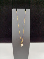 K18ダイヤ付ネックレス|K18