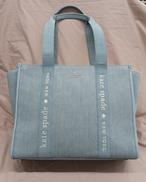 キャンパストートバッグ/デニム|KATESPADE