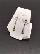 ひし形イヤリング|K18