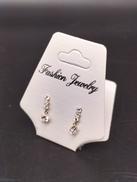 3連石付ピアス|K18