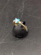 青石付きリング|K18