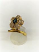 K18リング ダイヤ付き|無し