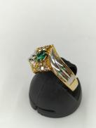 K18PT900混合リング　石　ダイヤ付き|3.3G