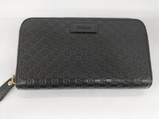 マイクログッチシマ　ラウンドファスナー長財布|GUCCI