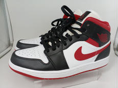 AIR JORDAN 1 MID 'WHT/GYM RED|NIKE