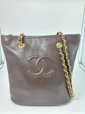 キャビアスキン　チェーントートバッグ|CHANEL