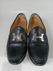 H金具ローファー　BLK|HERMES