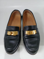 デスタンケリー金具ローファー　BLK|HERMES