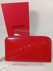 ラウンドファスナー長財布　RED|salvatore ferragamo