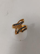 石付きK18リング|不明