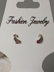 K14 WG 石付きピアス|不明