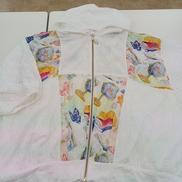 七分袖透け感パーカー|SCOLAR