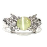 キャッツアイリング|宝石付きリング