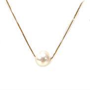 K18パール付きネックレス|総2.3G