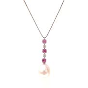 K18WGパール付ネックレス|4.4G