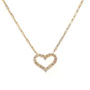 K18YGハートネックレス|2.6G