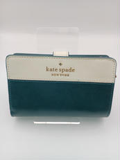 二つ折り財布 WHT×GRN|KATESPADE