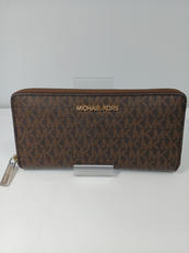 ラウンドジップロングウォレット BRN|MICHAEL KORS