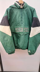 ナイロンジャケット ハーフジップ GRN|STARTER