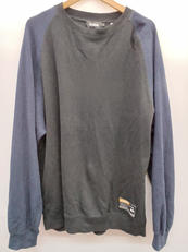 長袖ワッフルトップス BLK|XLARGE