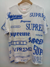 Tシャツ　総柄　WHT|SUPREME