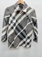メがチェックシャツ　GRY|BURBERRY RONDON