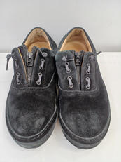 スエードレザースニーカー　BLK|SLOW&CO