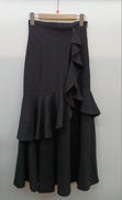 フリルスリットハイウエストスコートショートパンツ BLK|RIENDA
