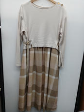 長袖ワンピース　BEG|BLUE LABEL