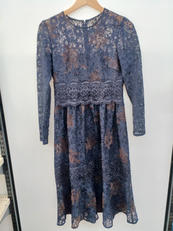 フラワーフロッキーレースワンピース　NVY|JILL STUART