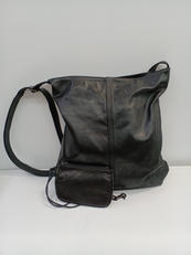 レザーショルダーバッグ　BLK|PORTER