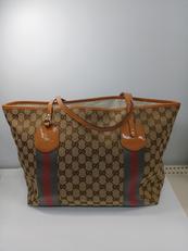 トートバッグ　GGキャンパス　シェリーライン|GUCCI