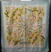 シルクスカーフ WHT×BLU|HERMES