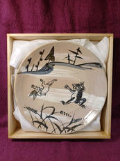 鳥獣戯画盛皿|祥山窯