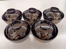 吸物椀 5客セット|輪島龍作