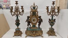 バロック彫刻置き時計|LANCIN