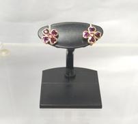 ピアス|ピンク花