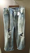 22SS DISTRESSED WIDE JEANS|BALENCIAGA