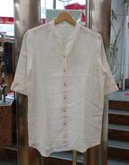 ノーカラーシャツ|花笑むとき