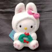 雪うさぎキティ ぬいぐるみボールチェーン|サンリオ