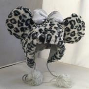 ミニー ファンキャップ グレー ヒョウ柄|ディズニーリゾート