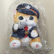 駅長にゃんぬいぐるみS|グレイ・パーカー・サービス