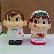 ペコちゃんポコちゃんウェディング貯金箱|不二家