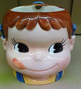 昭和レトロペコちゃん 顔型マグカップ|不二家